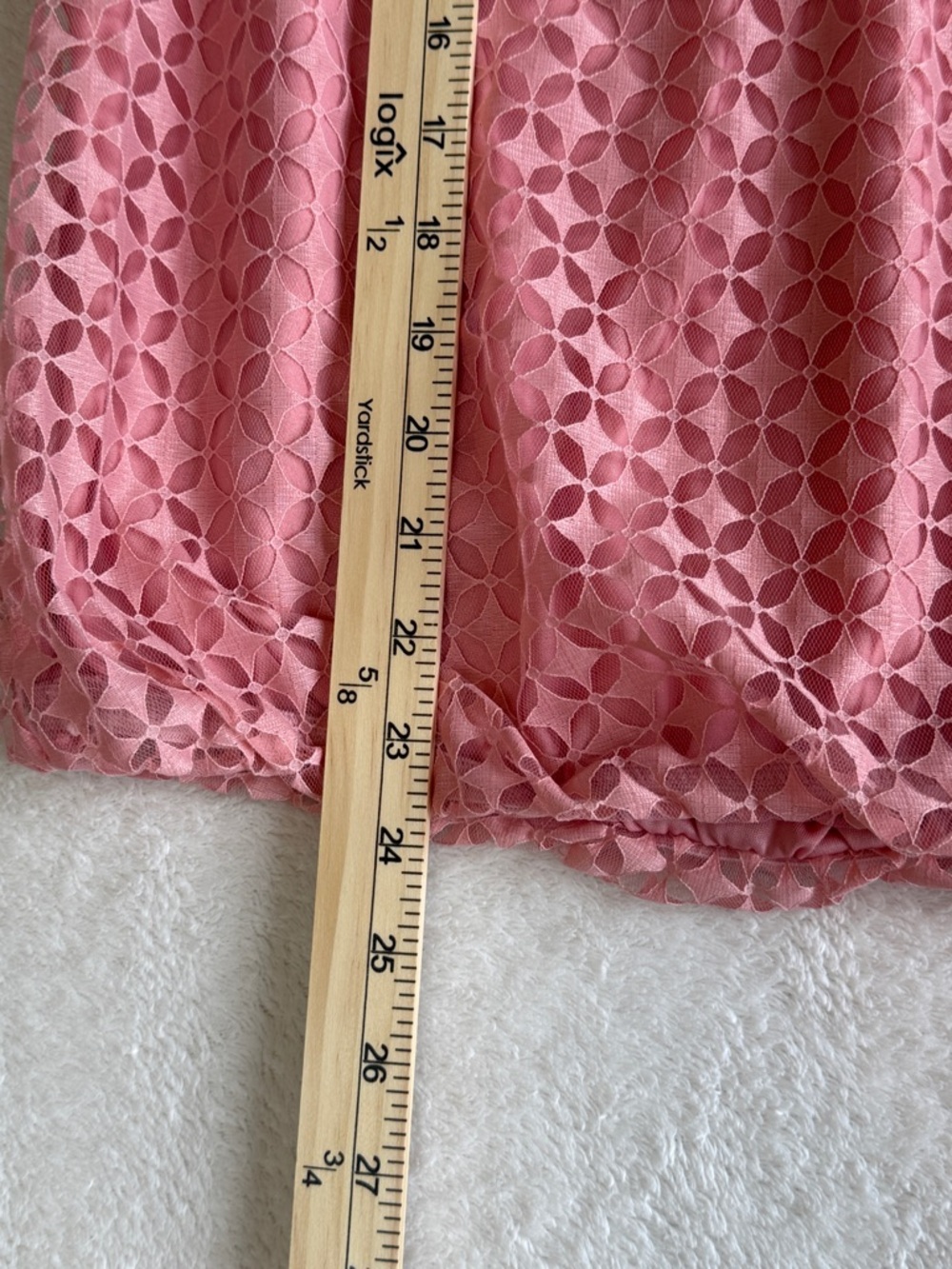 NWT Liz Claiborne Pink Lace Sleeveless Blouse Top Medium Feminine Chic - Picture 16 of 16